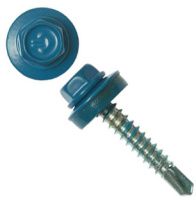 Саморез кровельный со сверлом 4,8х25 RAL 5021