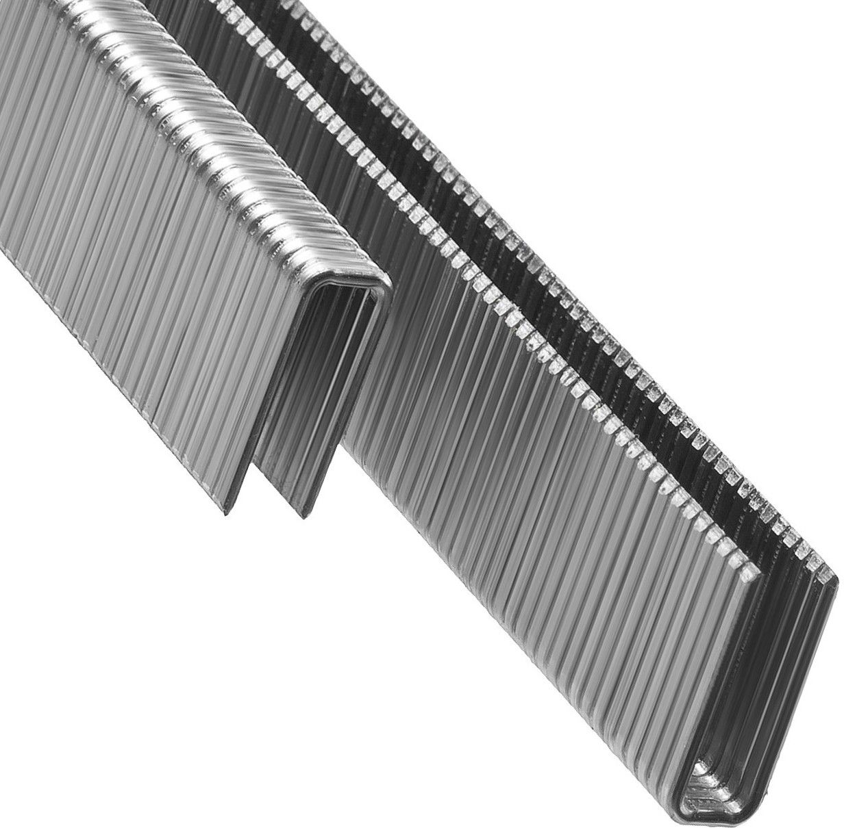 Скобы для степлера особо твёрдые тип 55 (18GA / 55 / 90 / C / 14 / 606) короткая спинка 5,5 мм ЗУБР, оцинкованная сталь - фото