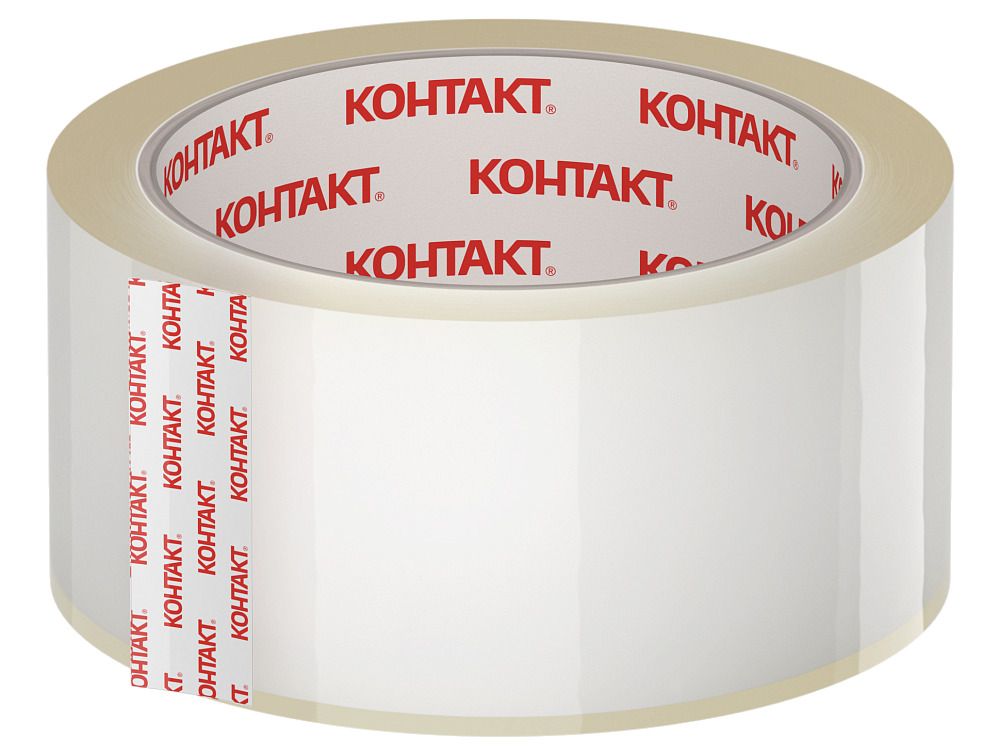 Упаковочная клеящая лента 48 мм х 50 м Контакт Универсальная 23694 - фото