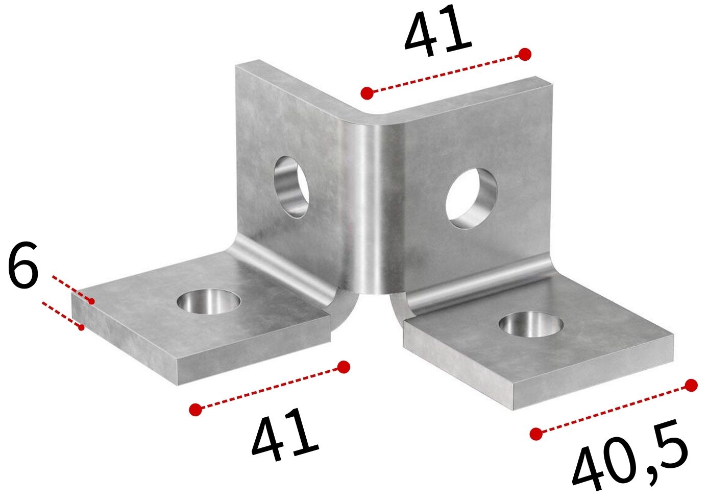 Соединительный уголок для профиля FUS Fischer FUF 4Y 537585,  горячеоцинкованная сталь - фото