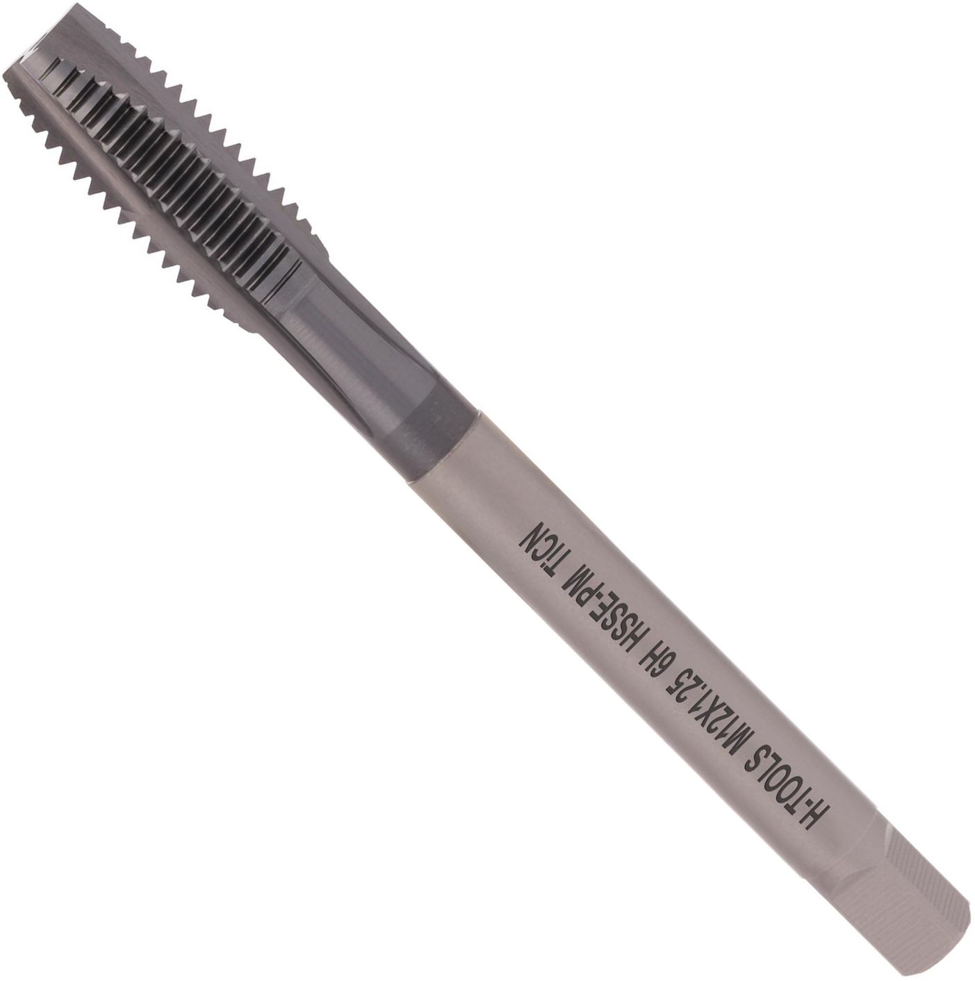 Метчик машинный М12х1,25 мм DIN 374 HSSEPM-TiN H-Tools 30057THT, метрическая резьба - фото