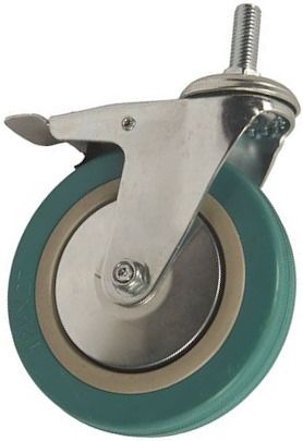 Изображение товара Поворотное колесо с тормозом 125 мм для оборудования SCtgb 55 (N) высокая прочность