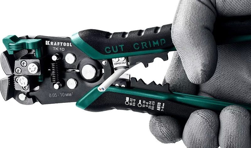 Стриппер автоматический многофункциональный 0,05-10 мм² Kraftool TK-10 22639 - фото