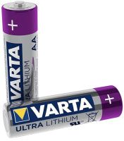 Батарейка 6106 литиевая пальчиковая АА 1,5 В Varta 6106301402М, 2 шт в блистере