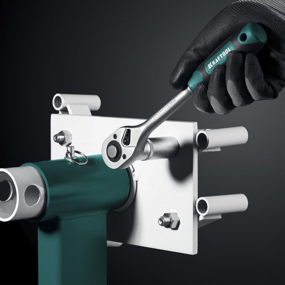 Набор инструмента универсальный 1/2"+3/8"+1/4" Kraftool Extrem-142 27889-H142, 142 предмета - фото