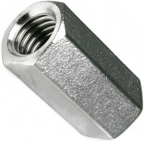 Гайка-муфта соединительная М10х35 DIN 6334, нержавеющая сталь А2 - фото