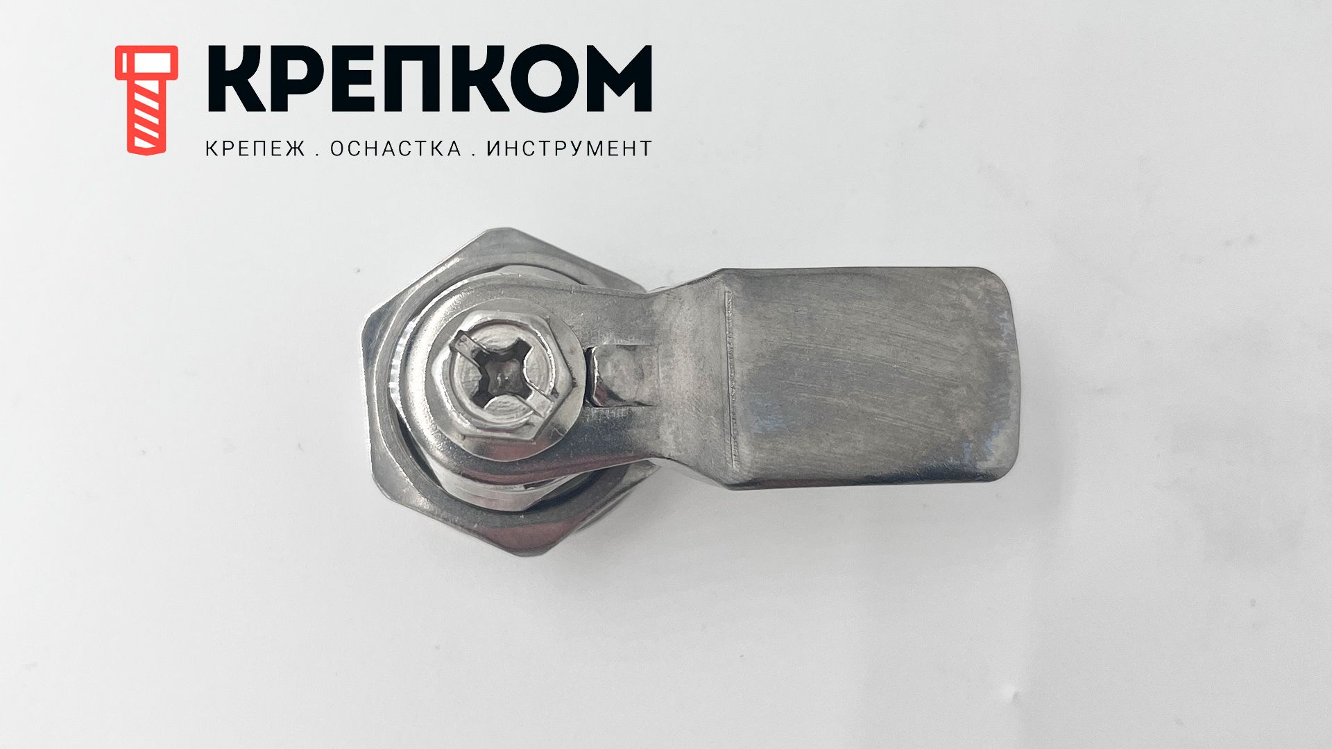 Замок щитовой круглый FD25C-3SK, нержавеющая сталь А2 - фото