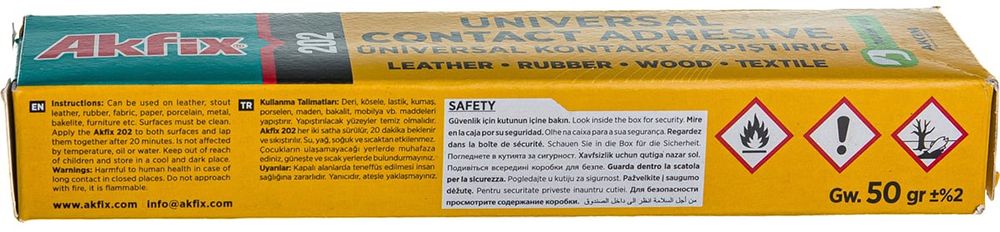 Универсальный контактный клей Akfix 202 GA202, 50 гр - фото