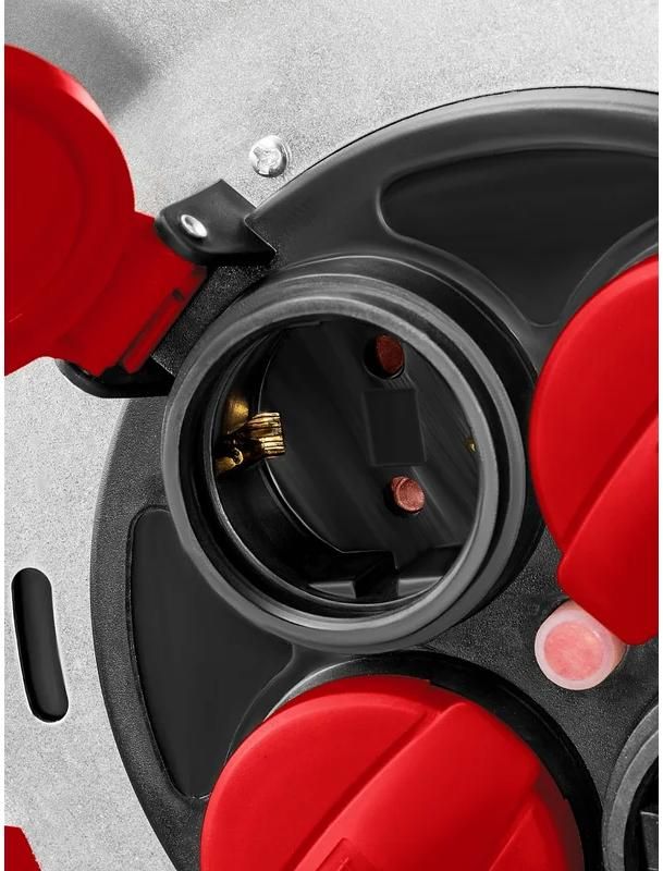 Удлинитель силовой на стальной катушке КГ, 3х2,5 мм², 30 м, 4000 Вт, IP44 K-325 Kraftool 55086-30_z01 - фото