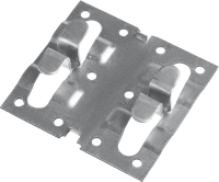 Крепеж для керамогранита рядовой 10х70х75 мм (Кляймер-КГ) ЗУБР 30855, оцинкованная сталь, 80 шт