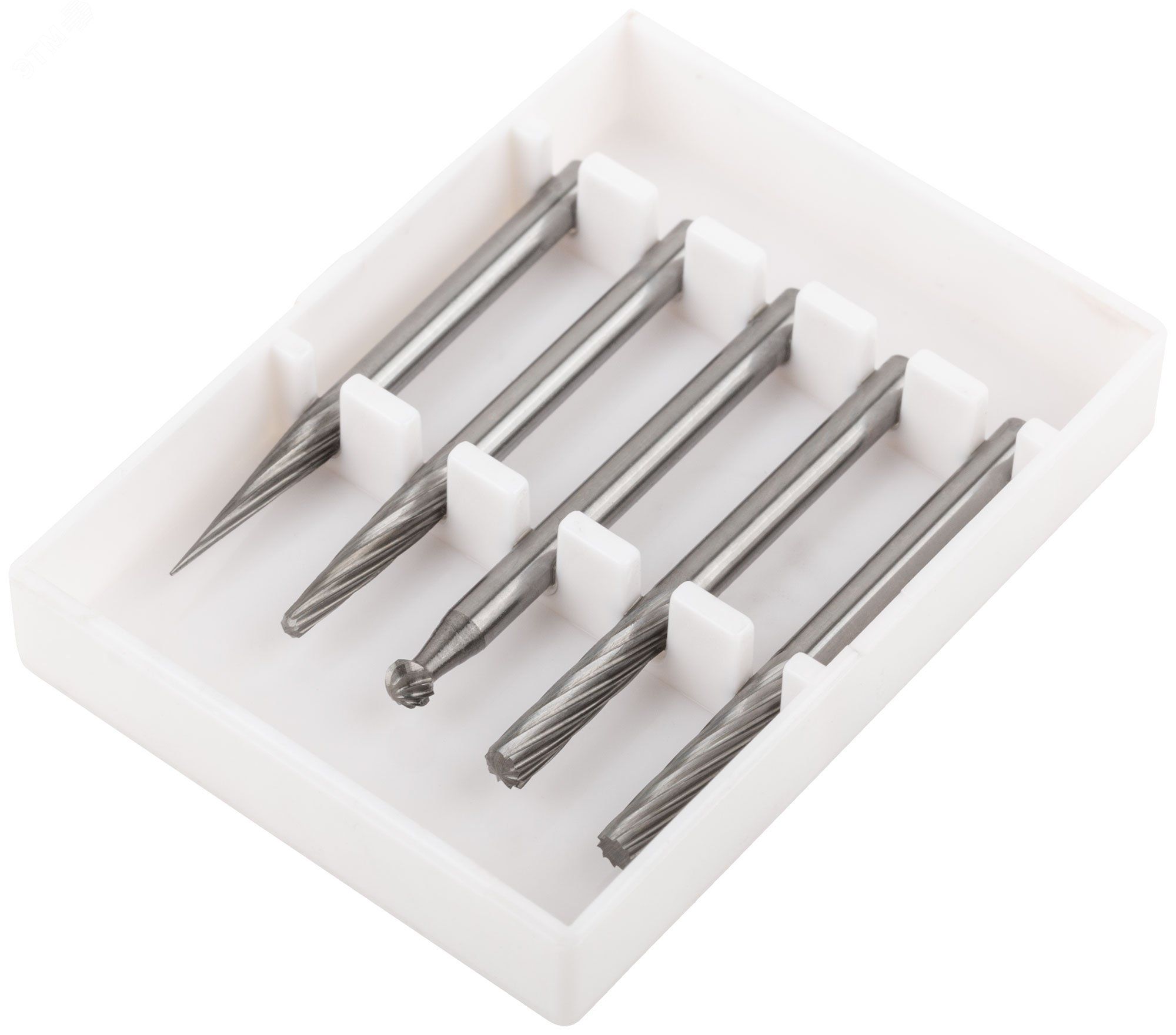 Набор шарошек абразивных по металлу FIT 36601, 5 шт - фото