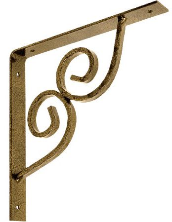 Кронштейн для полок фигурный 225х225 мм Домарт модель 17, цвета в ассортименте - фото