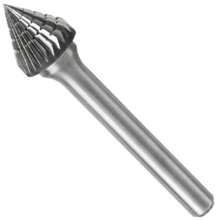 Борфреза твердосплавная 19х20х65х8 мм J (KSJ) 60° HM H-Tools, 116251HT - фото