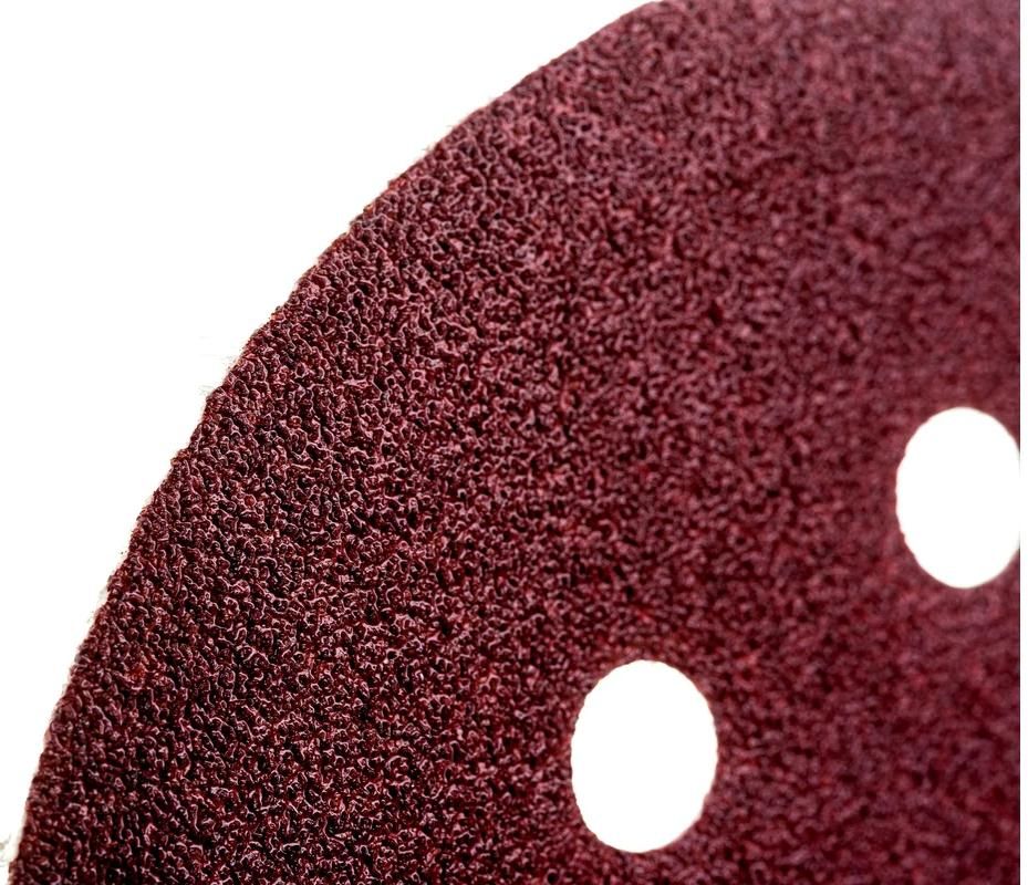 Круг шлифовальный самозацепляющийся с отверстиями 125 мм Р80 Stayer Master 35452-125-080, 5 шт - фото