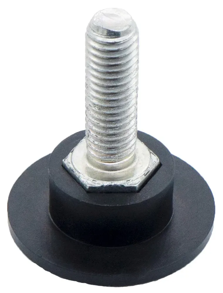 Опора с круглым основанием 32 мм под болт М8 ОП32М8ЧН, пластик - фото