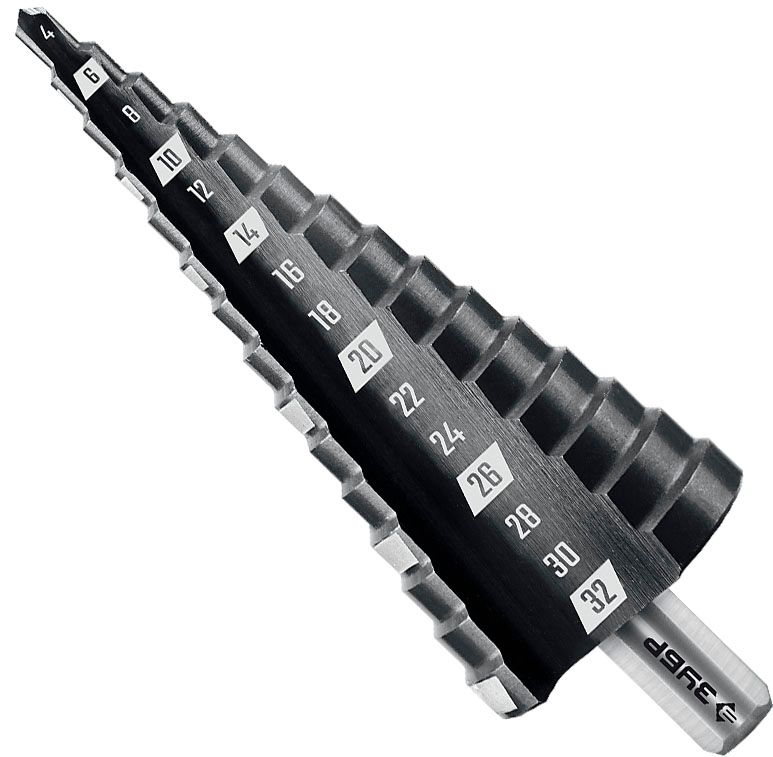 Сверло по металлу ступенчатое, 3T хвостовик ЗУБР Мастер, сталь Р4М3 - фото