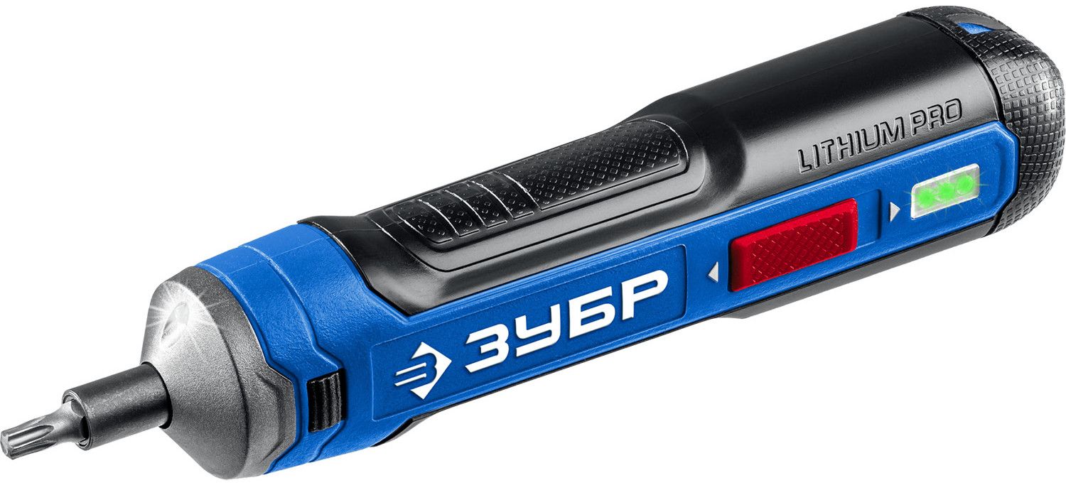Отвертка аккумуляторная с набором бит в кейсе ЗУБР Профессионал Go 4 Vmax PSD-4S, 33 биты - фото