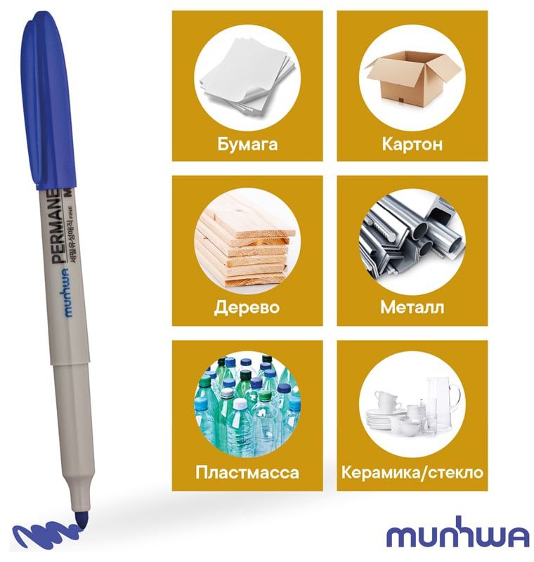 Маркер строительный 1,5 мм MunHwa FPM - фото