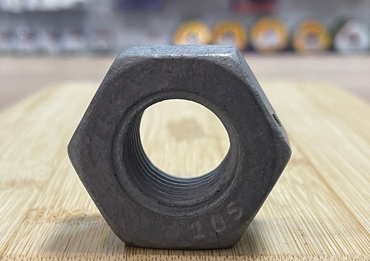 Гайка высокопрочная М24 DIN 6915 / ГОСТ Р 52645-2006, класс прочности 10, горячий цинк - фото