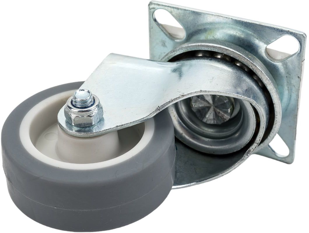 Изображение товара Колесо поворотное диаметр 50 мм термопластичная резина/полипропилен ЗУБР 30946-50-S