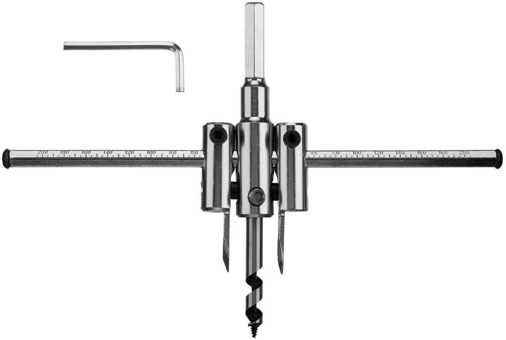 Изображение товара Регулируемое сверло по дереву ЗУБР 40-200 мм с никелированным покрытием
