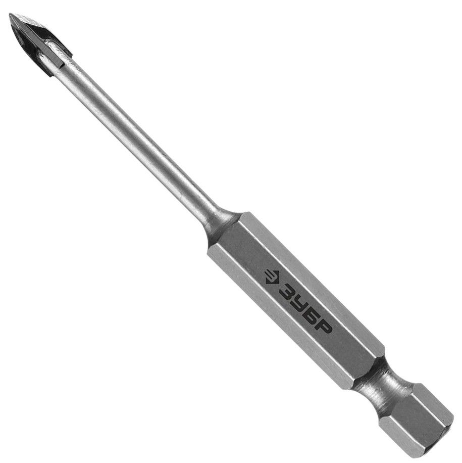 Сверло по стеклу и кафелю 8 мм шестигранный хвостовик Профессионал ЗУБР 29845-08-z01 - фото