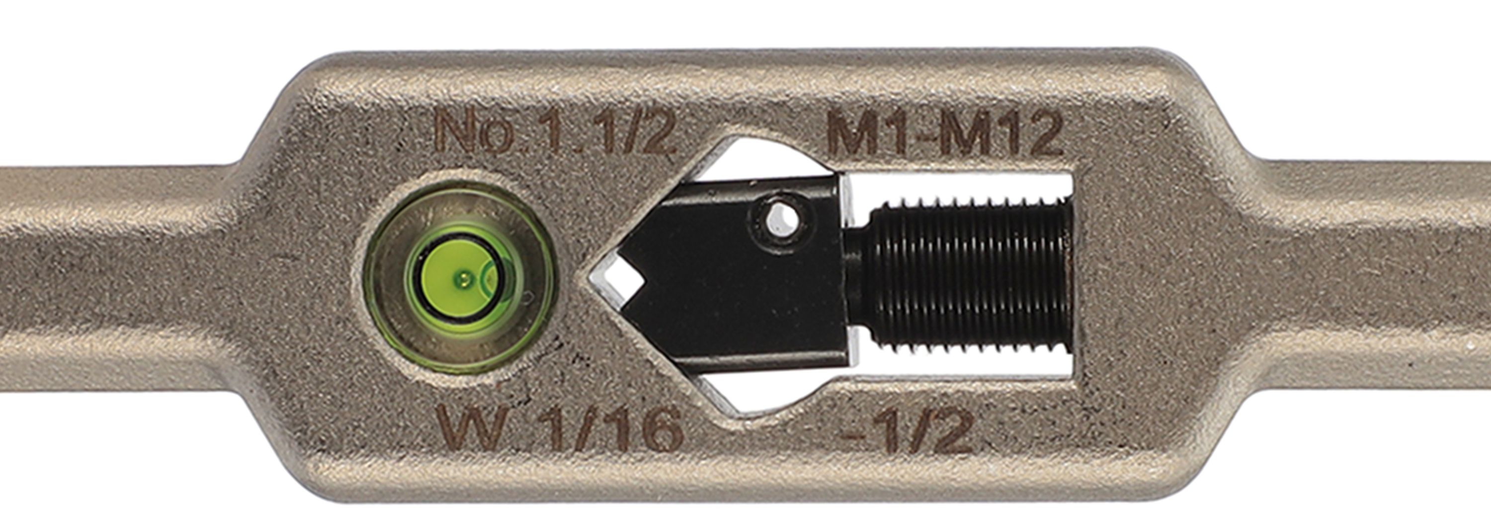 Вороток для метчиков с уровнем №1,5 M1-M12 (2,1-8,0 мм) 175 мм Inox DIN 1814 H-Tools 08802040 - фото