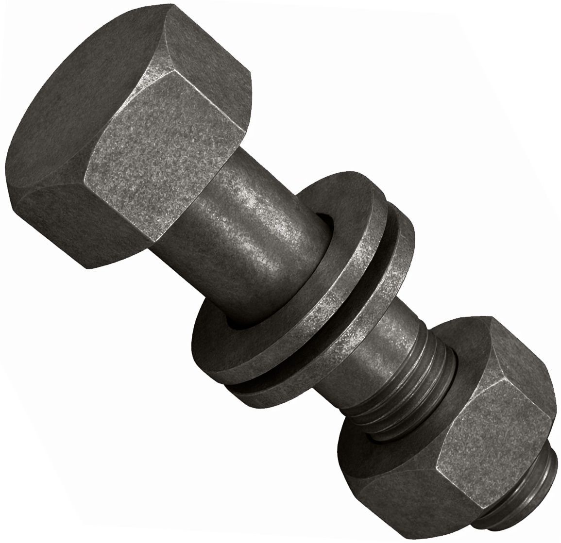 Гайка высокопрочная М20 ГОСТ 32484.3 HR, класс прочности 10, оксидированная - фото