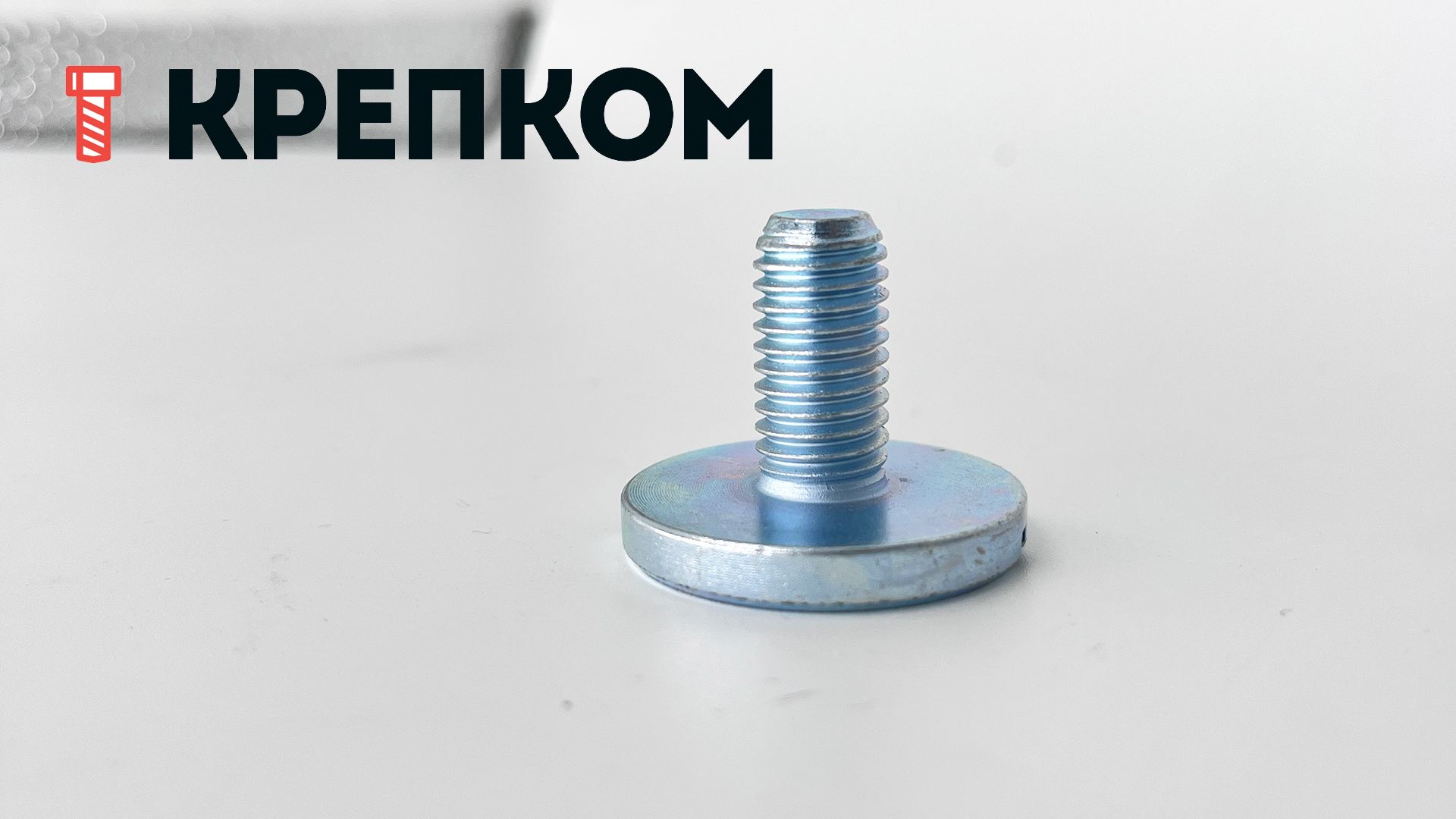 Винт с увеличенной плоской головкой М8х10 DIN 921, оцинкованная сталь - фото