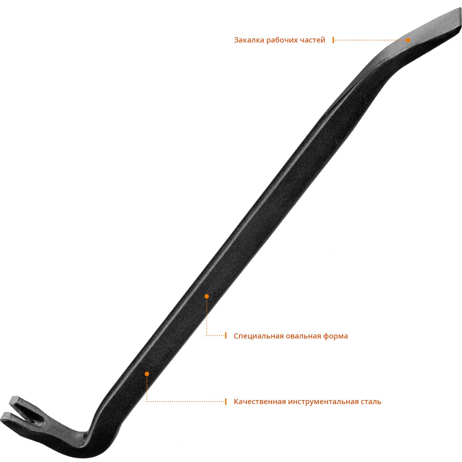 Лом-гвоздодер усиленный Hercules Professional Stayer - фото