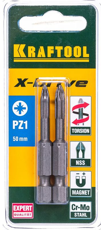 Набор торсионных бит PZ X-Drive Expert Kraftool - фото