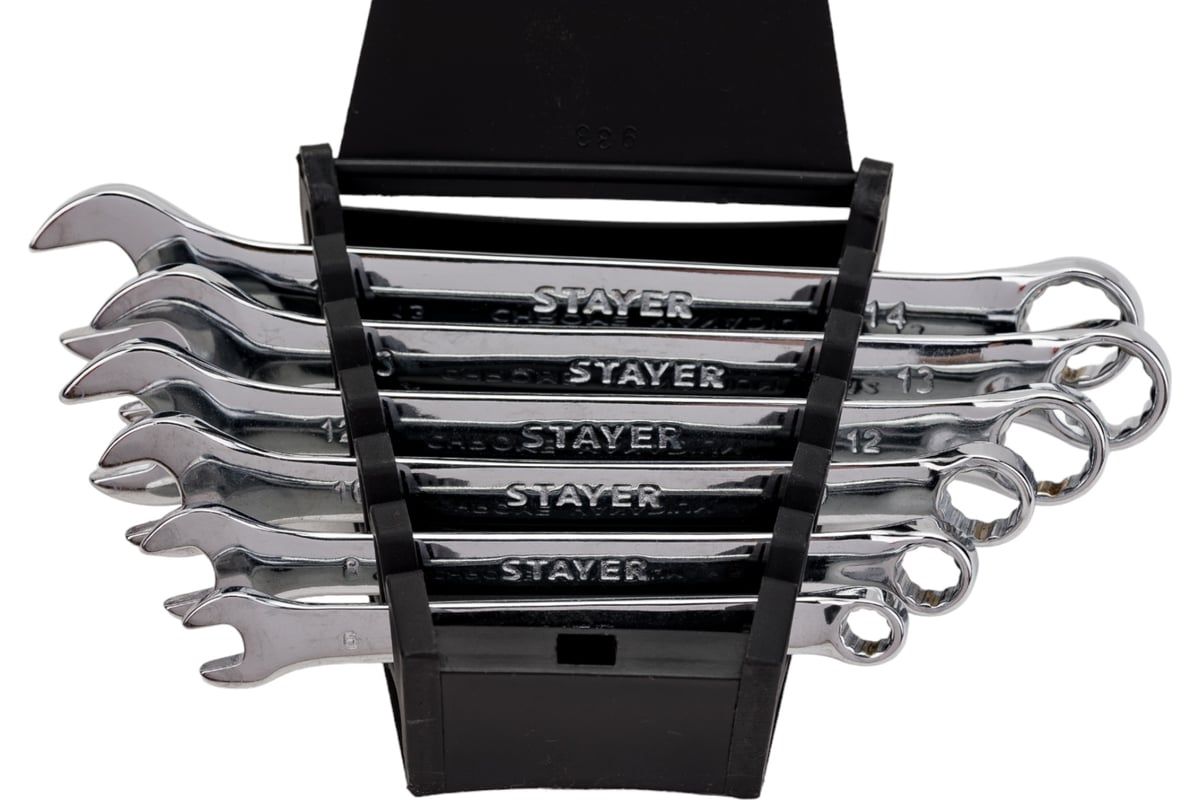 Набор ключей гаечных комбинированных 6-14 мм Hercules Professional Stayer 27085-H6, 6 шт - фото