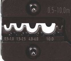 Пресс-клещи для неизолированных кабельных наконечников усиленный обжим 4 гнезда 0,5 - 10 мм² Rennsteig PEW 9 RE-6190323 - фото