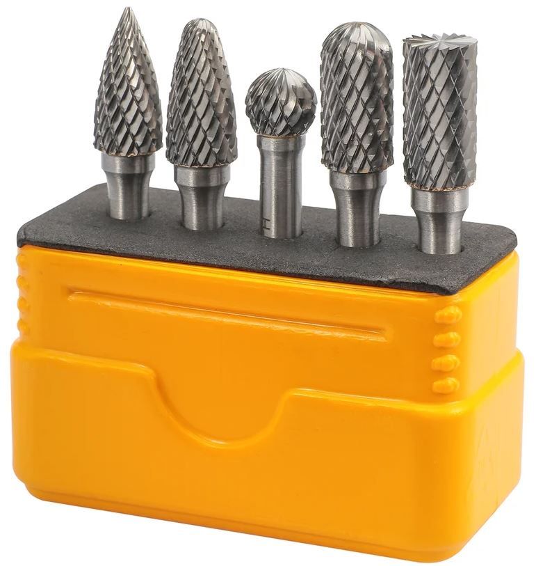 Набор борфрез твердосплавных 10 мм Mini-Box H-Tools 116004HT,  5 шт - фото