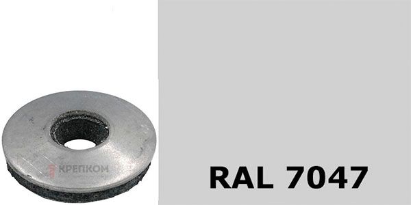 Шайба кровельная с EPDM 6,2х16 WS 9260 (9055), RAL 7047, нержавеющая сталь А2 - фото