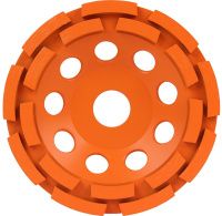 Чашка шлифовальная двурядная алмазная 125 мм по бетону и граниту B/S Messer 03-06-125