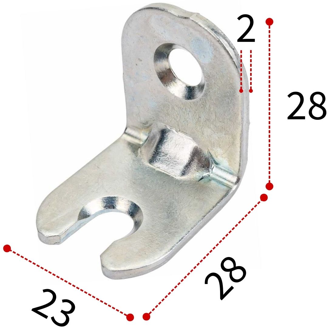 Уголок для стяжки 2-16Д, оцинкованная сталь - фото