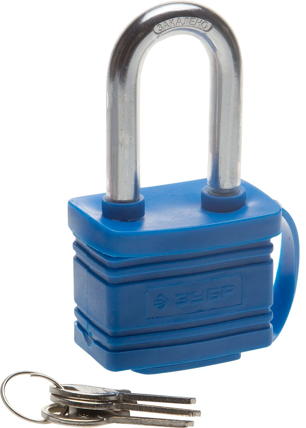 Замок навесной 40 мм в защитном кожухе Эксперт ЗУБР 37211-40, сталь - фото