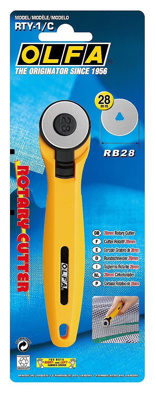 Нож с круговым лезвием 28 мм OLFA OL-RTY-1/C - фото