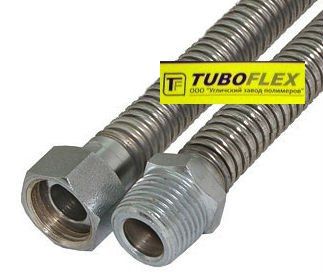 Газовый шланг сильфонного типа TuboFlex гайка-гайка 1/2, 1,2 м - фото