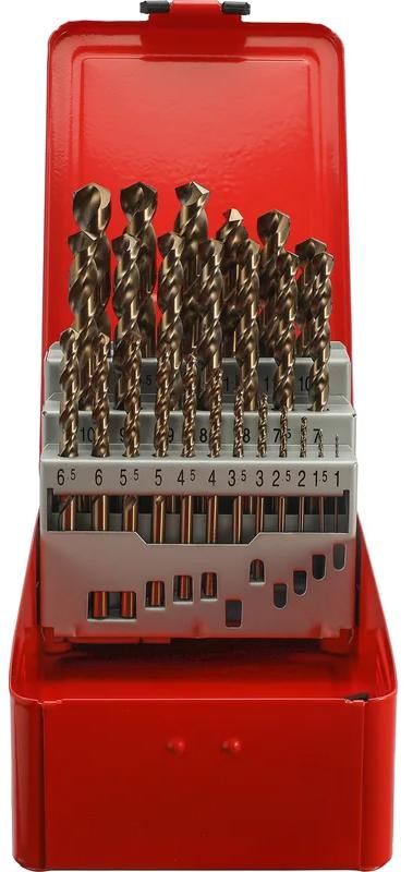 Набор сверл по металлу 1-13 мм HSSE-Co5 130° DIN 338 PRO H-Tools 215215PRO, 25 шт - фото