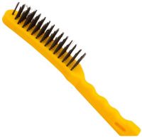 Щетка проволочная стальная с пластиковой ручкой, 5 рядов, 275 мм FIT 38431