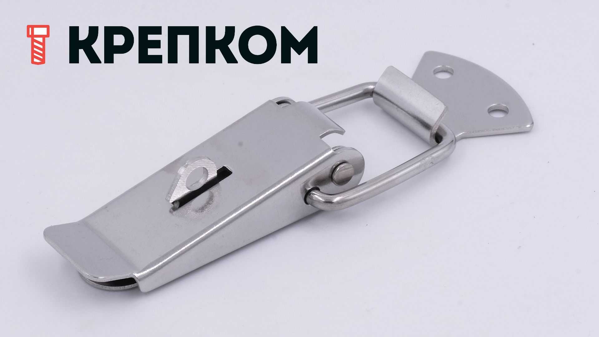 Замок-защелка с ушком L=36 B317C-304, нержавеющая сталь А2 - фото