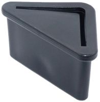 Опора с резьбовым отверстием M8 для равнополочных уголков 40х40 мм У40-40М8ЧН, пластик