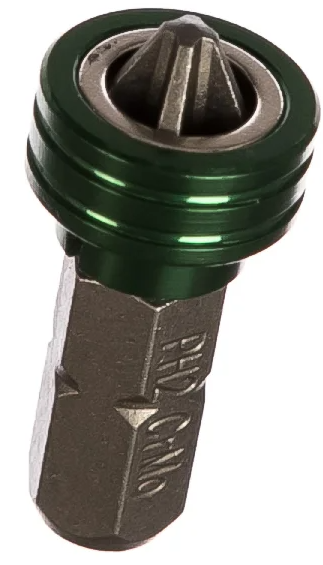 Бита с магнитным держателем-ограничителем 25 мм, PH2 Magnet-X Kraftool 26128-2-25-1, хромомолибденовая сталь - фото