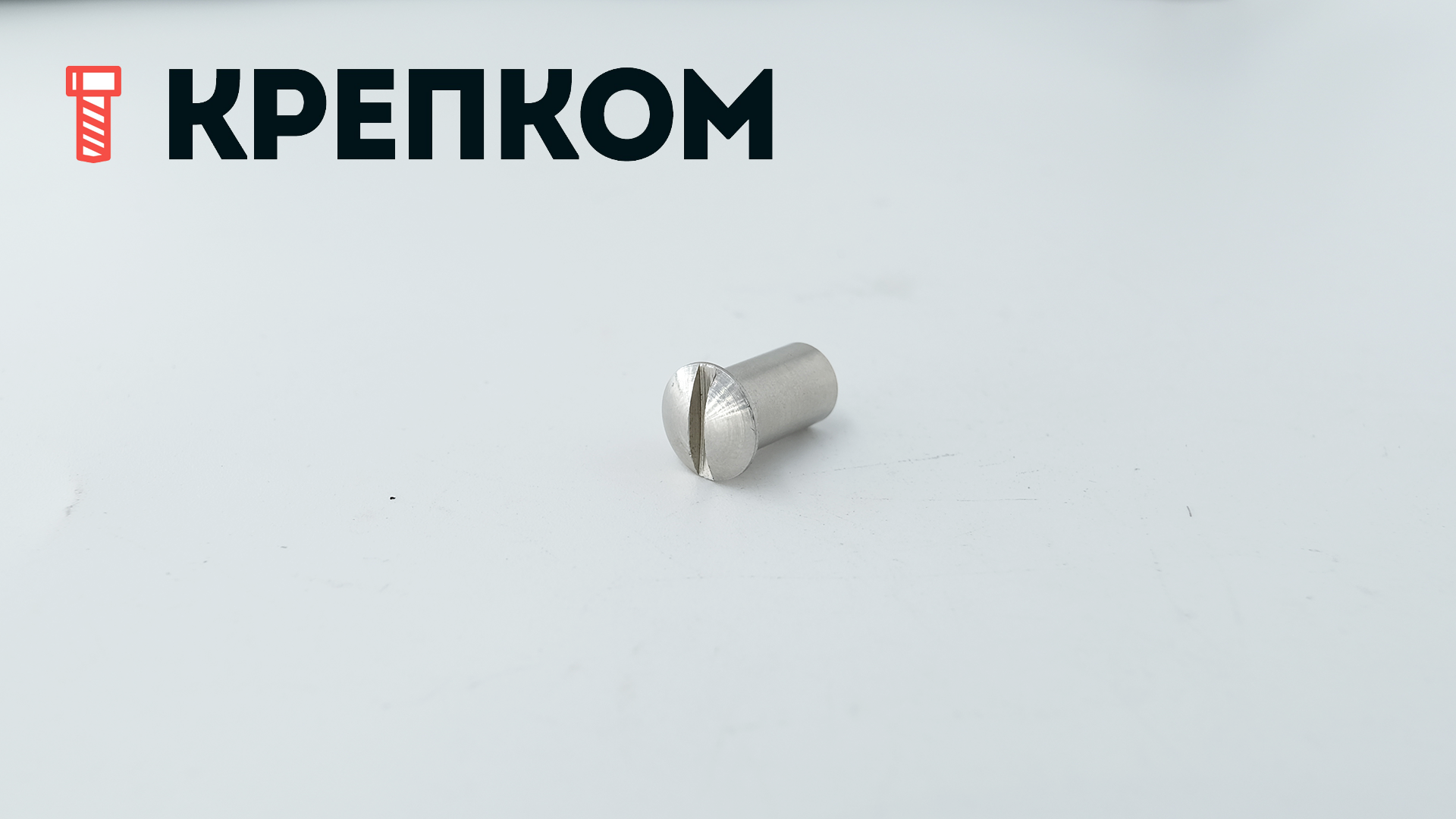 Гайка Эриксона М6х15 с полупотайной головкой и прямым шлицем арт 9061, нержавеющая сталь А4 - фото