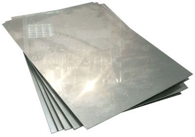 Лист зеркальный 0,2х200х300 мм, нержавеющая сталь 12Х18Н10Т-М - фото