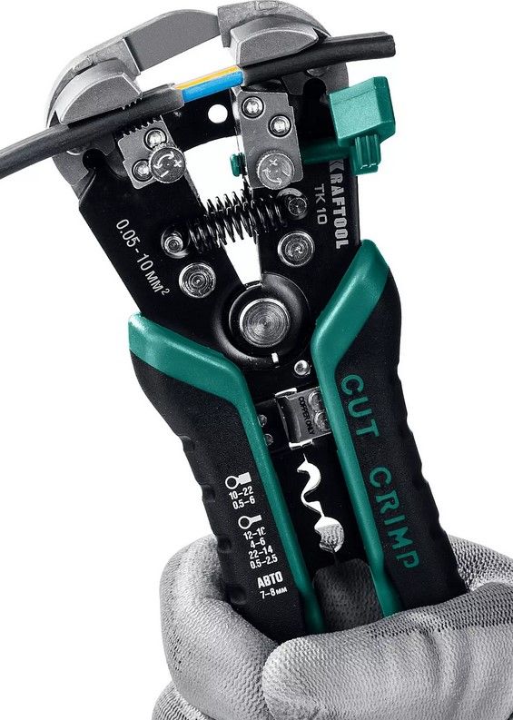 Стриппер автоматический многофункциональный 0,05-10 мм² Kraftool TK-10 22639 - фото