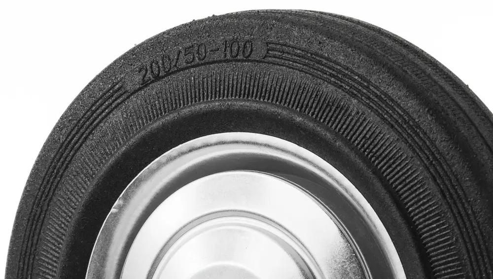 Колесо литая резина под ось 200 мм C 80L - фото