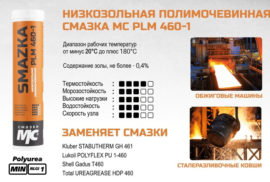 Высокотемпературная противоизносная смазка МС PLM 460-1 ВМПАВТО - фото